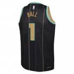 Maillot NBA Charlotte Hornets Lamelo Ball 1 Jordan 2022-23 City Edition Noir Swingman - Homme